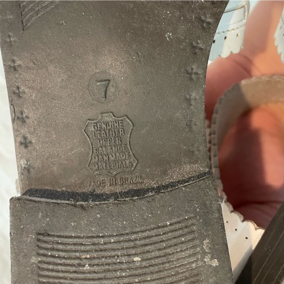 Vintage Romano White Leather Open Toe Sandals Women’s Size 7.5 Fair Condition - Picture 11 of 13